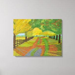 Autumn Fallen Leaves Canvas Print