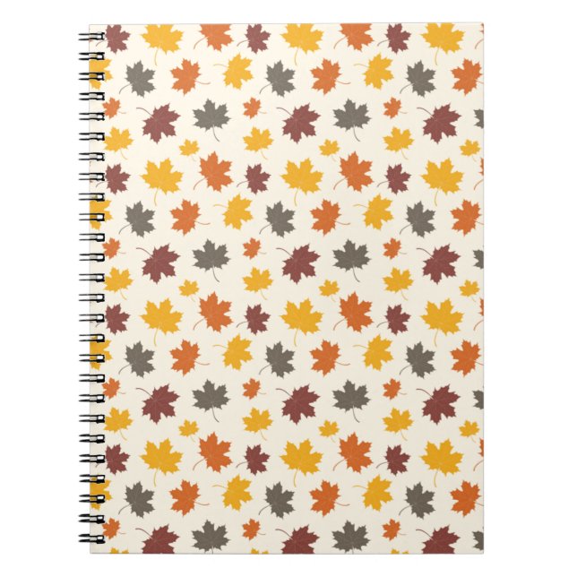 Autumn Falling Leaves Notebook (Front)