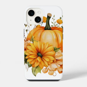 Autumn Falling Leaves Pumpkin Spice Harvest Happy iPhone 14 Case
