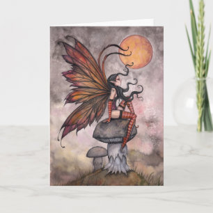 Autumn Fantasy Fairy Greeting Card