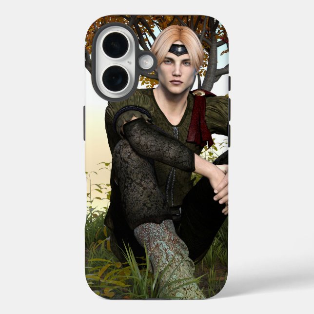 Autumn Fantasy Prince Forest Portrait Case-Mate iPhone Case (Back)
