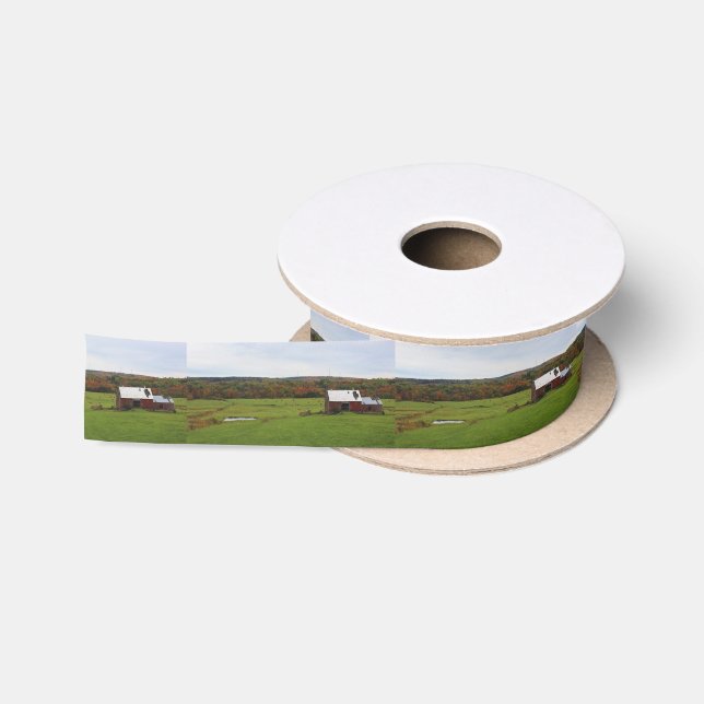 Autumn Farm Satin Ribbon (Spool)