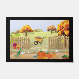 Autumn Farmhouse Autumn Door Mat