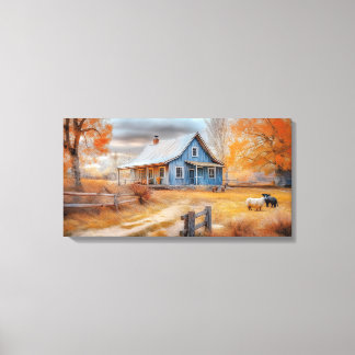 Autumn Farmhouse Serenity Canvas Print