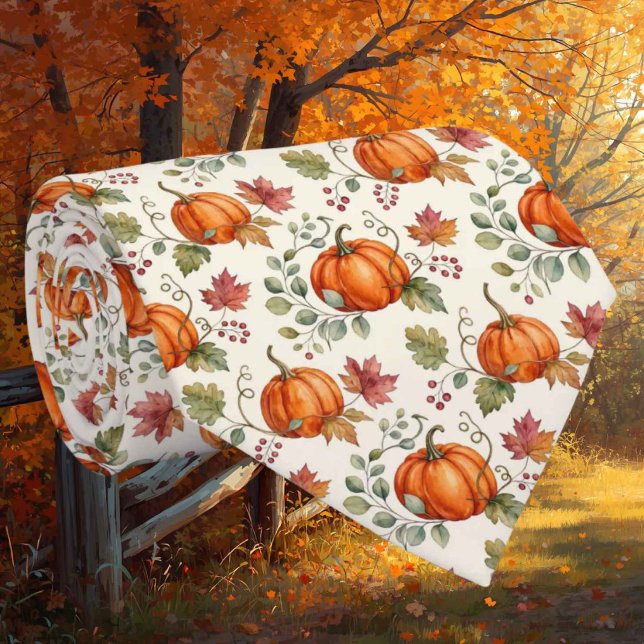 Autumn Faux Silk Neck Tie | Botanical Fall Garden  (Creator Uploaded)