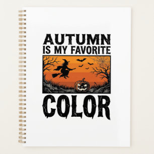 Autumn Favourite Colour Halloween Pumpkin Vector D Planner