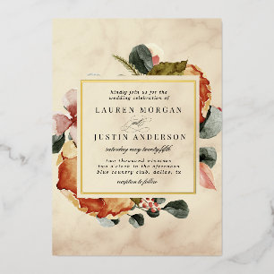 autumn feel elegant floral Wedding