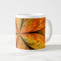 Autumn Feeling, Modern Abstract Fractal Flower