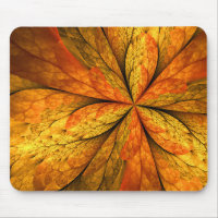 Autumn Feeling, Modern Abstract Fractal Flower