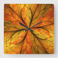 Autumn Feeling, Modern Abstract Fractal Flower