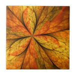 Autumn Feeling, Modern Abstract Fractal Flower Tile<br><div class="desc">An autumn plant with texture,  unusual fractal art.
Design for your ceramic tile and more.</div>