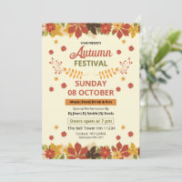 Autumn Festival Flyer Template | Fall Event Invite