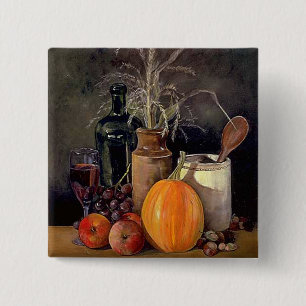Autumn Festive Table 2 Inch Square Button