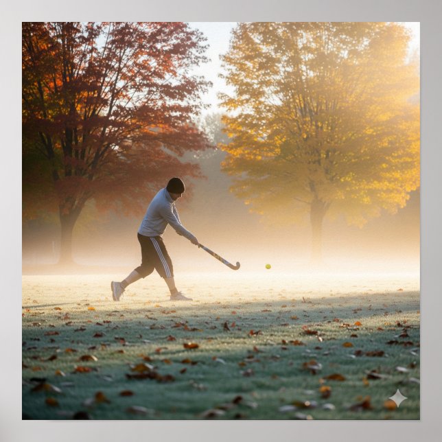 Autumn Field Hockey Poster (Front)