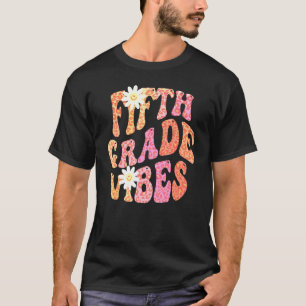 Autumn FIFTH GRADE VIBES Retro 5th Gr Fall Colour T-Shirt