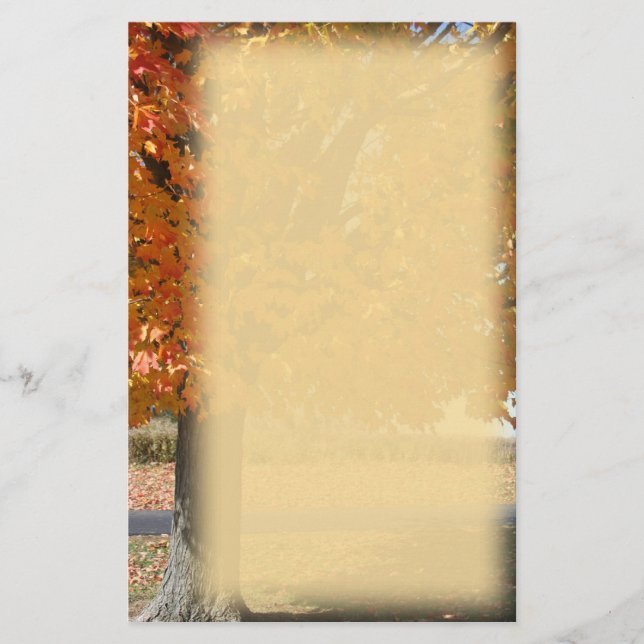 Autumn Flame Stationery (Front)