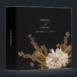 Autumn Floral Black Watercolor Fall Wedding Binder<br><div class="desc">An elegant black earthy tones fall watercolor calligraphy signature script wedding design. A rustic autumn design that uses copper shades and botanical florals along with vintage script calligraphy typography. A classy earthy toned black, brown, beige autumn fall calligraphy signature design ideal for all types of weddings. A classic seasonal wedding...</div>