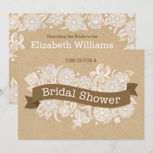 Autumn Floral Bridal Shower Invitation II