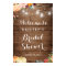 Autumn Floral Mason Jar Lights Bridal Shower Sign
