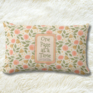 Autumn Floral One Page At A Time Throw Pillow