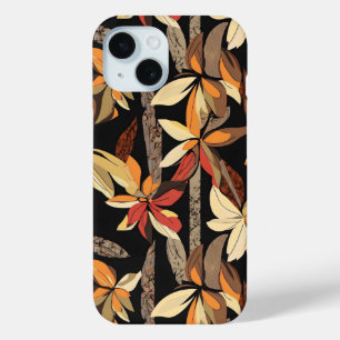 Autumn Floral Pattern iPhone 15 Case