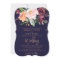 Autumn Floral Rose Gold Typography Backing Wedding