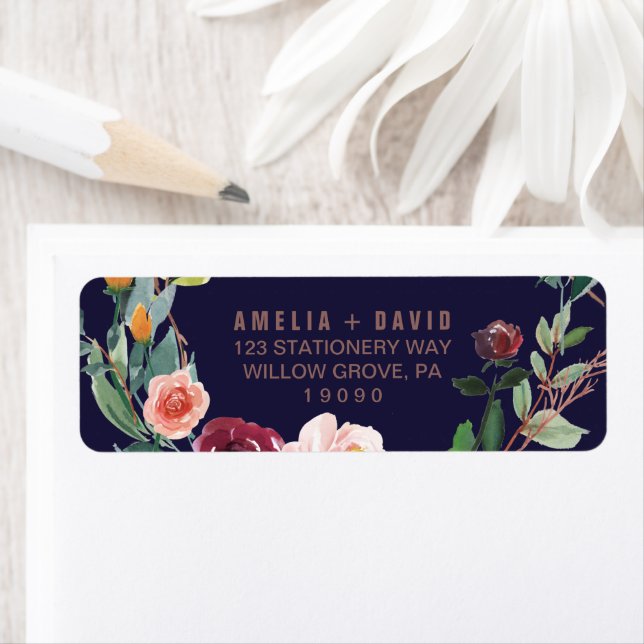 Autumn Floral Rose Gold Wedding (Insitu)