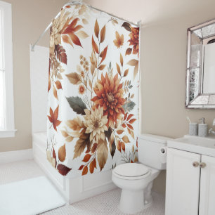 Autumn Floral Shower Curtain