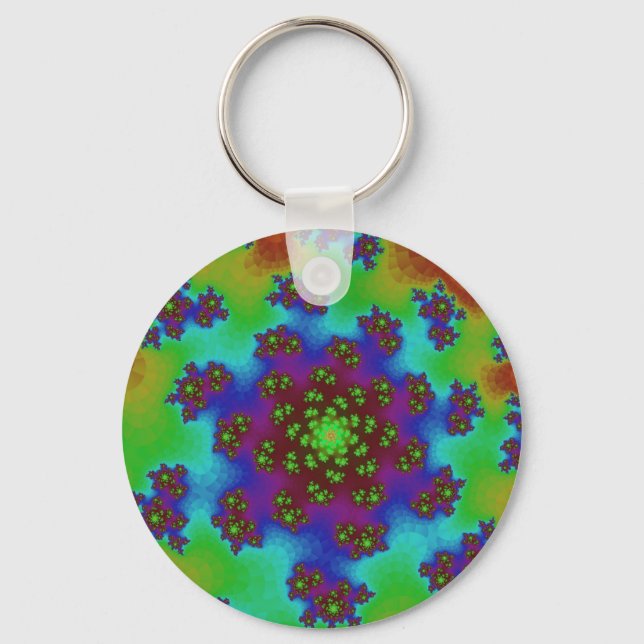 Autumn Floral Sprinkles Keychain (Front)