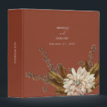Autumn Floral Terracotta Watercolor Fall Wedding Binder<br><div class="desc">An elegant terracotta earthy tones fall watercolor calligraphy signature script wedding design. A rustic autumn design that uses copper shades and botanical florals along with vintage script calligraphy typography. A classy earthy toned terracotta, brown, beige autumn fall calligraphy signature design ideal for all types of weddings. A classic seasonal wedding...</div>