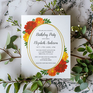 Autumn Florals Birthday