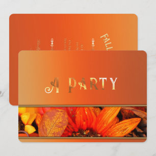 Autumn Florals Invitation 