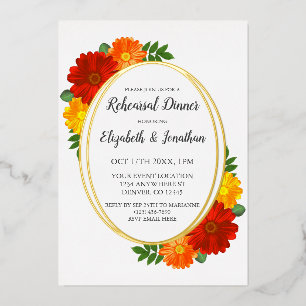 Autumn Florals Rehearsal Dinner