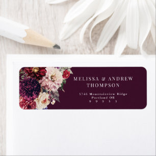 Autumn Flower Dahlia Adresse de retour