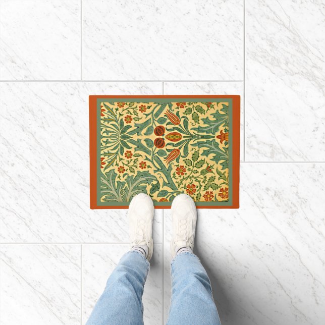 Autumn Flower, famous William Morris pattern, Doormat (Indoor)