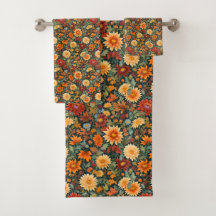 Autumn Flowers and Leaves