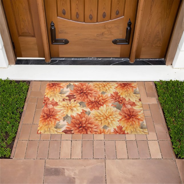 Autumn Flowers Doormat (Outdoor)