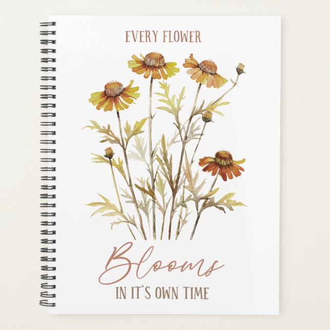 Autumn Flowers|Every Flower Blooms in Its Own Time Planner (Front)