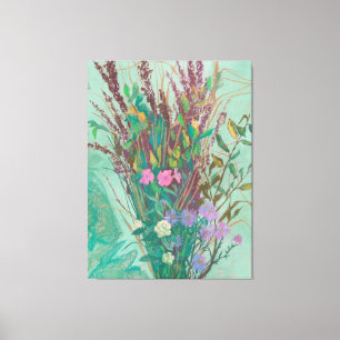 "Autumn flowers" extra large Canvas Print