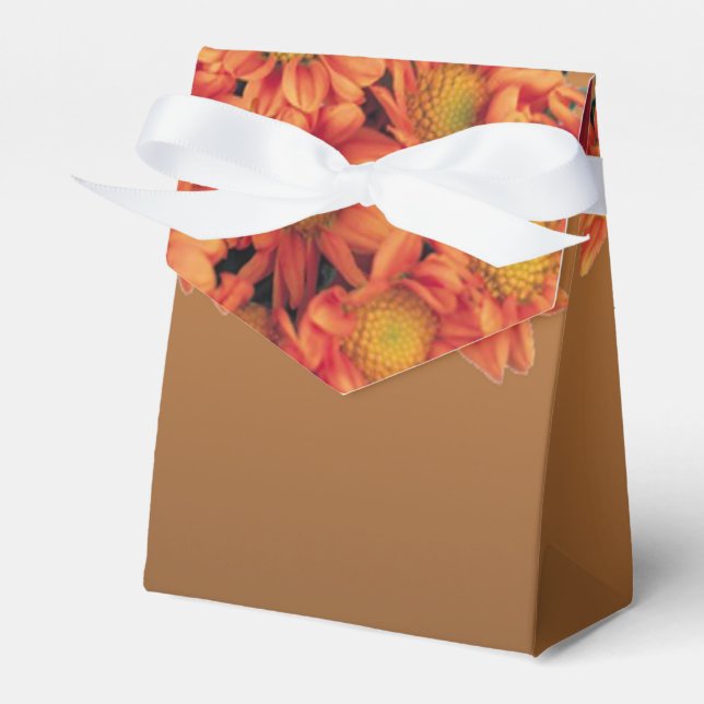 Autumn Flowers Favor Box (Front Side)