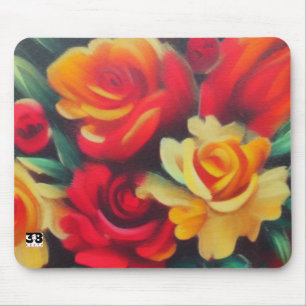 Autumn Flowers Mouse Pad