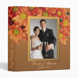 Autumn Flowers Wedding Photo Album Binder