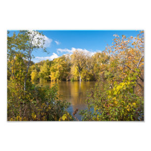 Autumn Foliage Along Minnesota River Photo Print