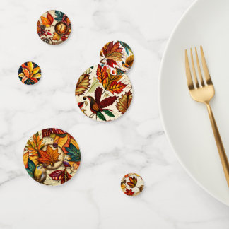 Autumn Foliage Fall Table Scatter & Thanksgiving Confetti
