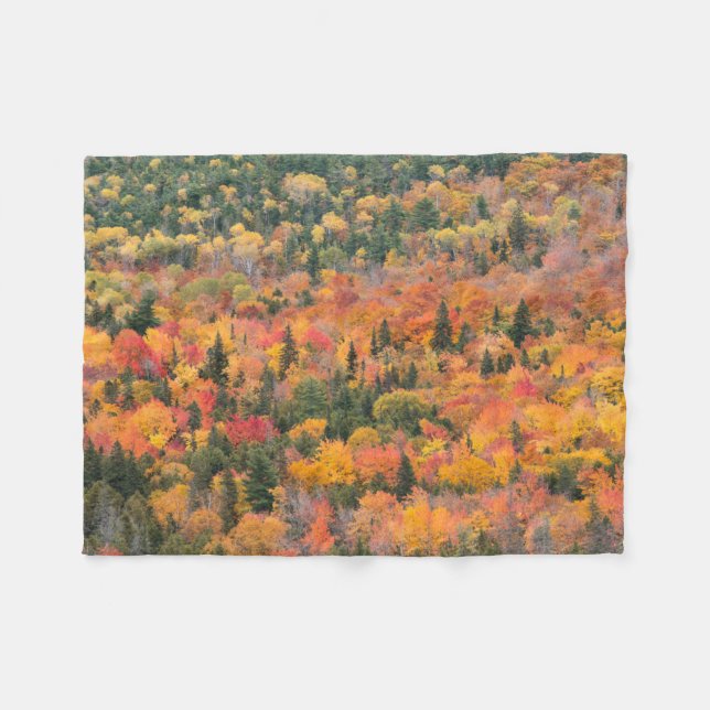 Autumn Foliage | Keweenaw Peninsula, Michigan Fleece Blanket (Front (Horizontal))