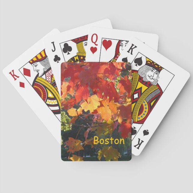Autumn Foliage Playing Cards (Back)