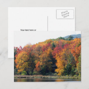 Autumn Foliage Pond Nature Personalized Postcard