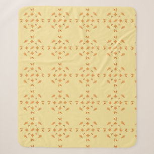 Autumn Foliage Yellow and Orange Sherpa Blanket