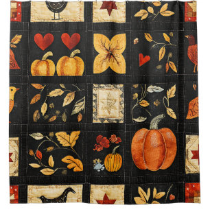 Autumn Folk Art Quilt Pattern   Rustic Patchwork