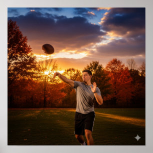 Autumn Football Poster